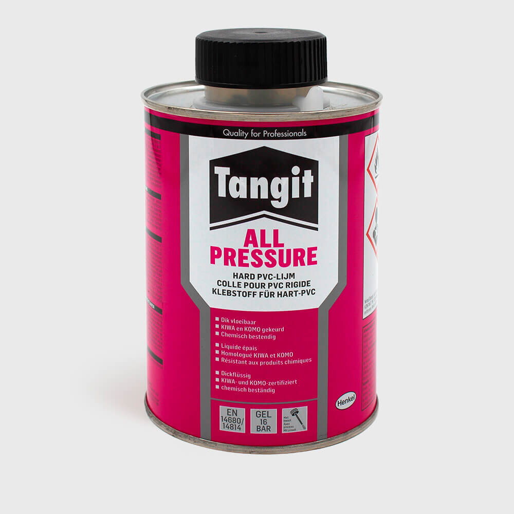 Tangit PVC glue KIWA type All Pressure label EN/DE