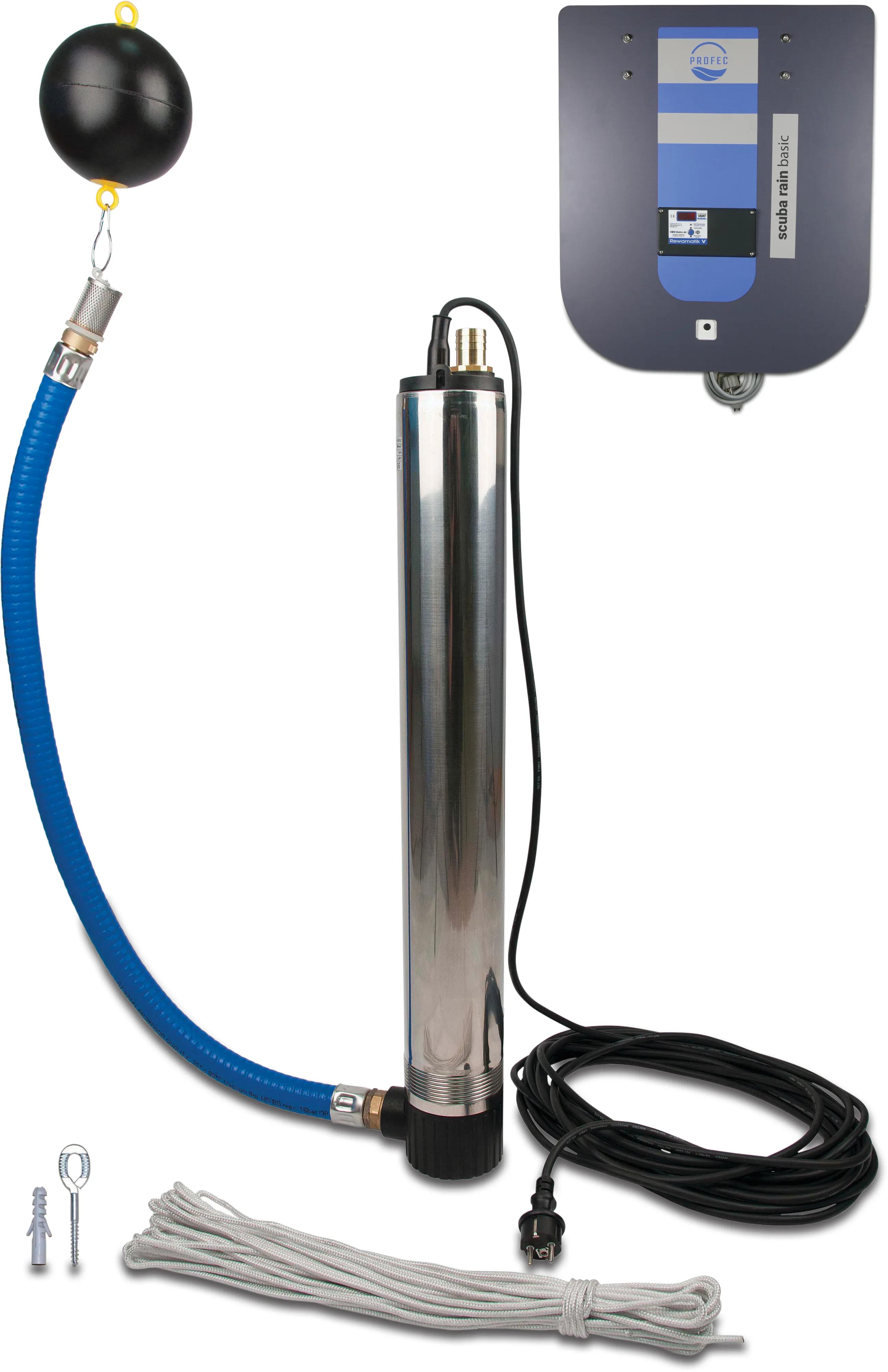 Profec Rainwater supply manager blue type Scuba