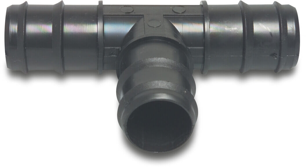 T-stuk 90° PP 20 mm x 16 mm x 20 mm barbed 4bar P1