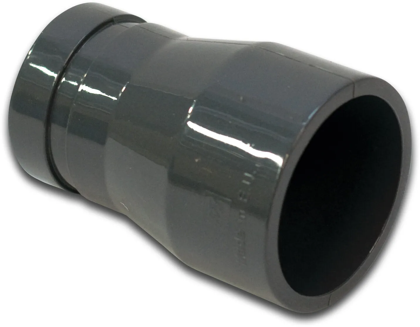 Kupplung PVC 50 mm x 2" Klebemuffe x Victaulic SDR7,4 40bar Schwarz