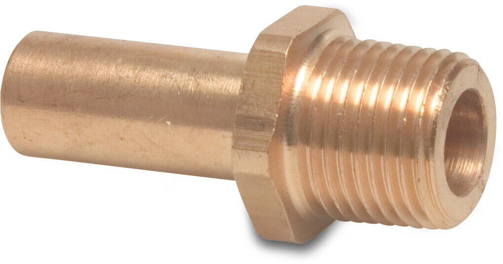 Speedfit Reduktionskobling messing 15 mm x 1/2" studs x udvendig gevind 10bar DVGW/KIWA/WRAS