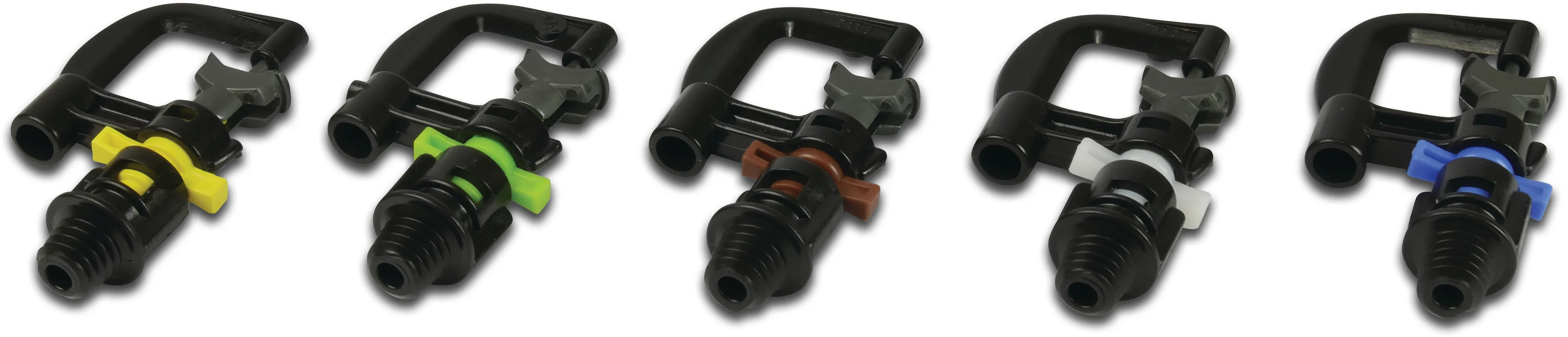 NaanDan Micro sprinkler plastic 3/8WW male thread 1,4 mm 360° blue type Hadar 7110, extra range rotor