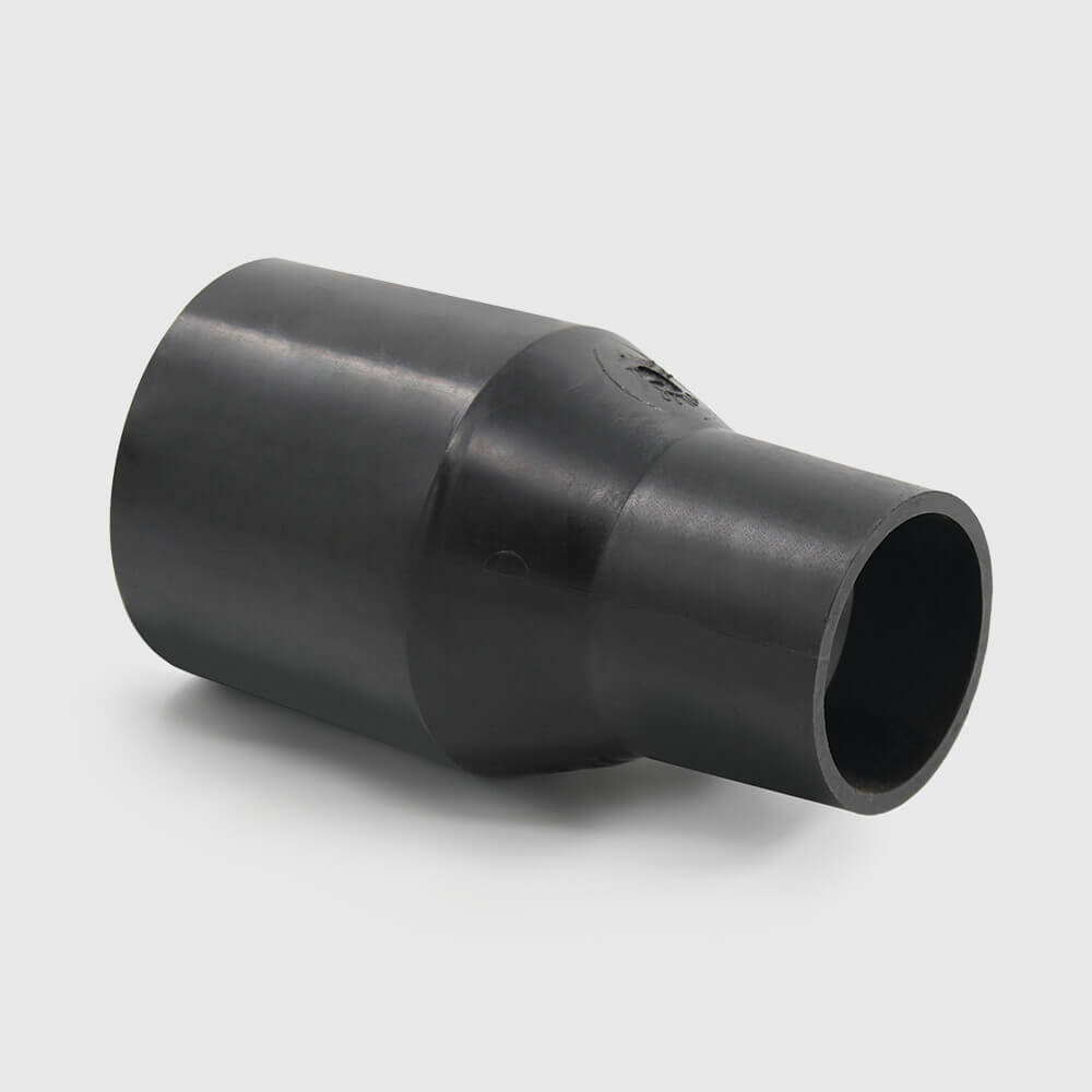 Profec Réduction concentrique PE100 110 mm x 90 mm soudage SDR11 10bar 16bar noir DVGW