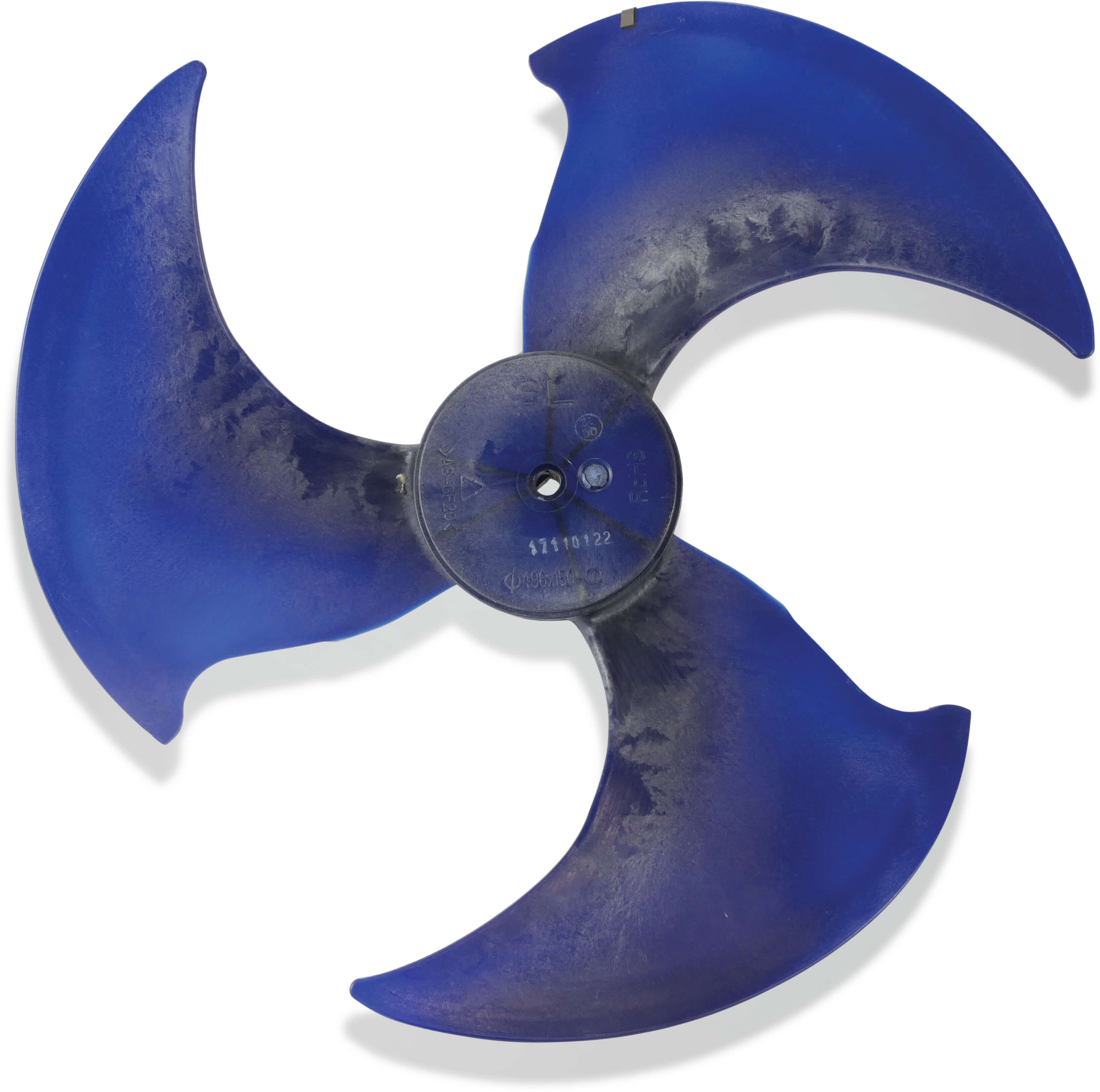 Fan blade 496mm x 150mm, 12mm hole anticlockwise