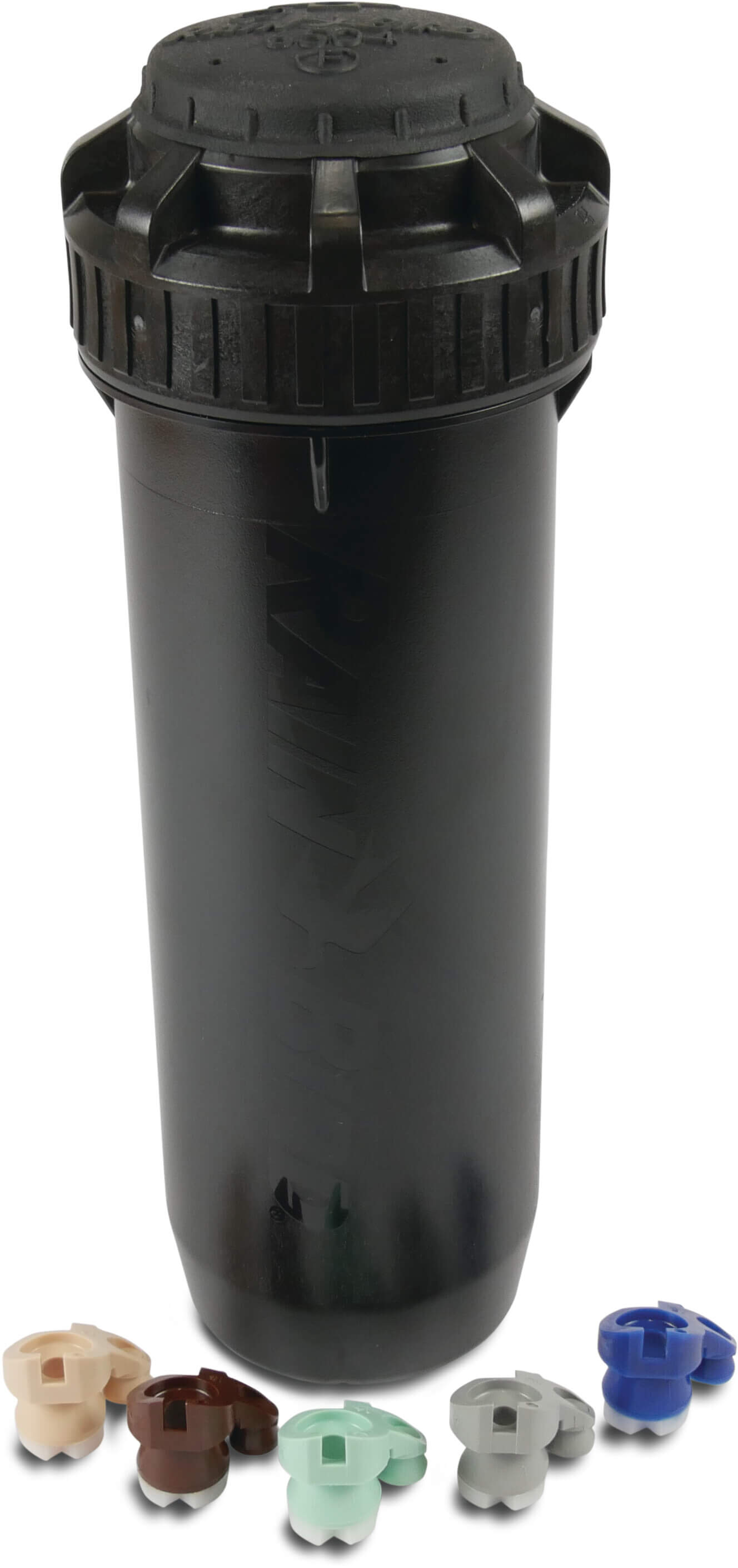 Rain Bird Pop-up sprinkler plastic 1" female thread 2,1 - 6,2bar 40-360° black type Falcon 6504PC