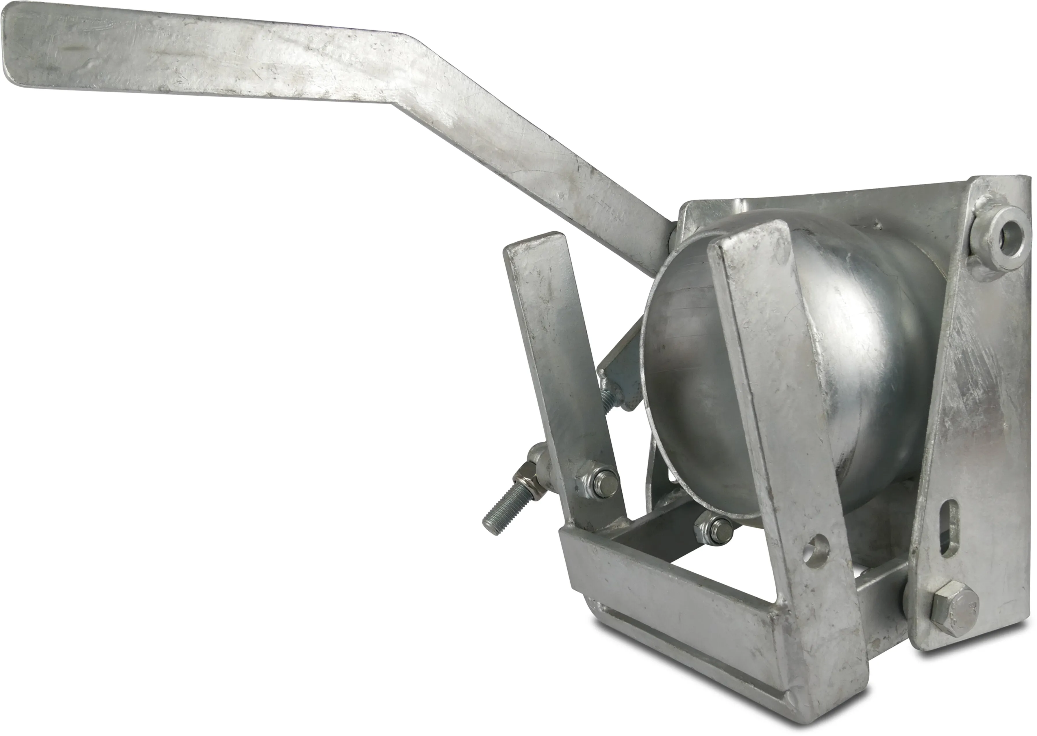 Snelaansluitstuk staal gegalvaniseerd 159 mm x 6" M-deel Bauer x vierkantflens type Bauer kort