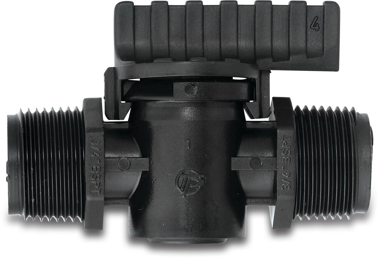 Tavlit Plug valve PP 3/4" male thread 8bar