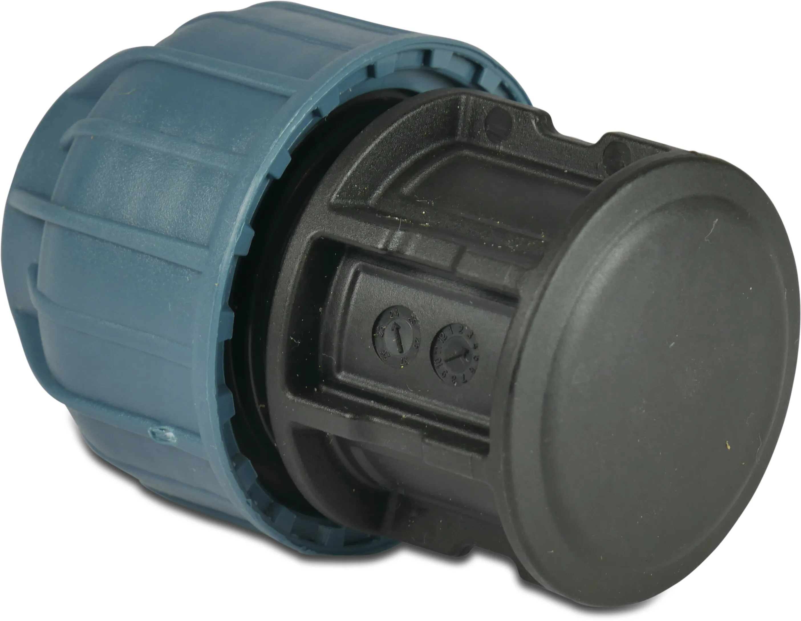 Jason Bonnet PP 32 mm à serrer 10bar noir/bleu