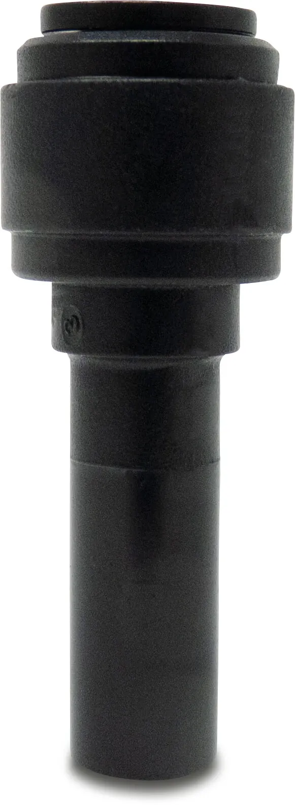 Reduzierverbinder POM 8 mm x 10 mm Stutzen x Einsteck 16bar Schwarz WRAS Typ Aquaspeed