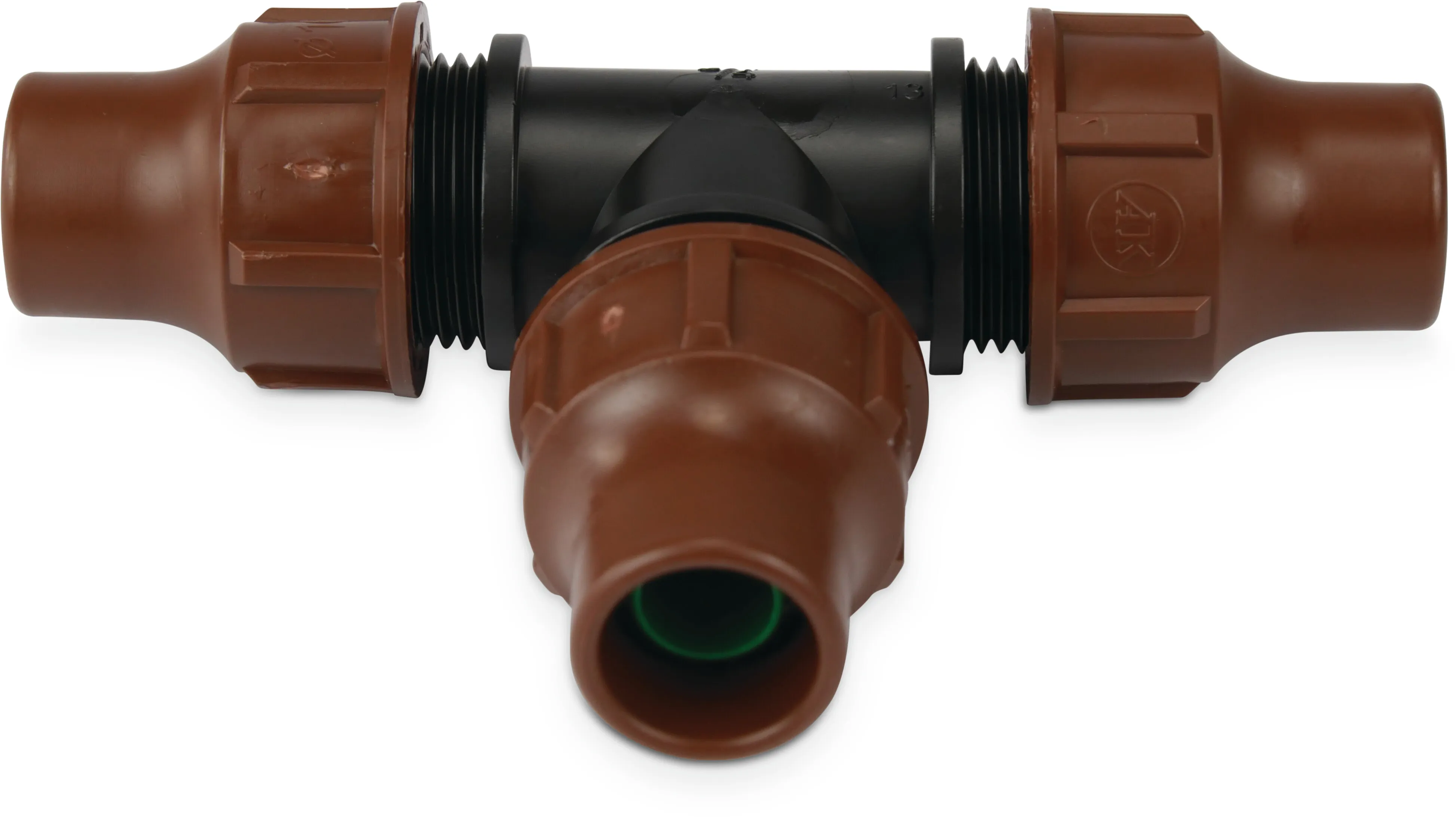 T-piece PP 16 mm lock brown type BF-32 lock