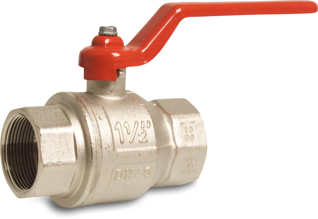 Itap Ball valve brass nickel plated 1" female thread 40bar type K80