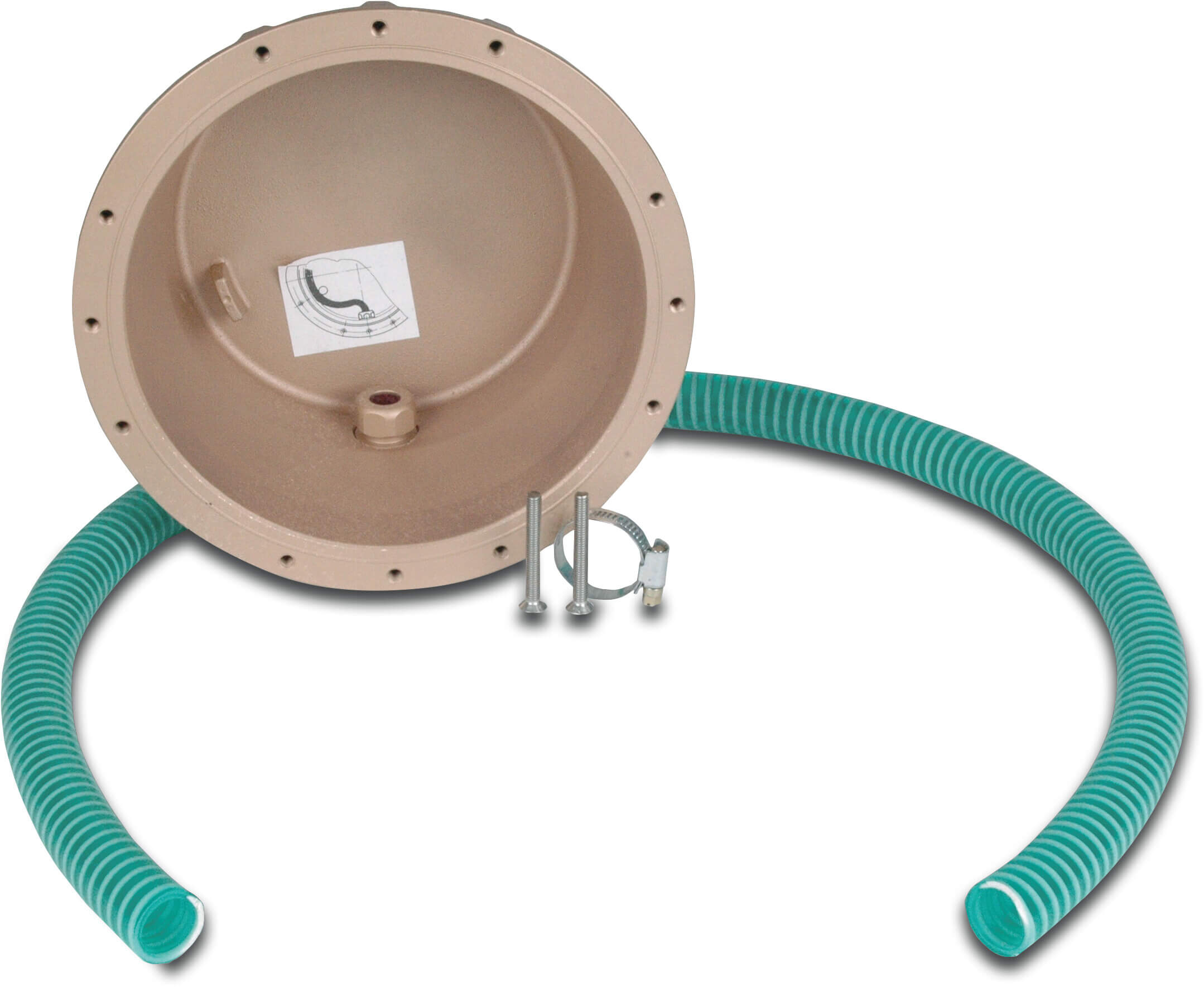 Niche avec tuyau pour câble