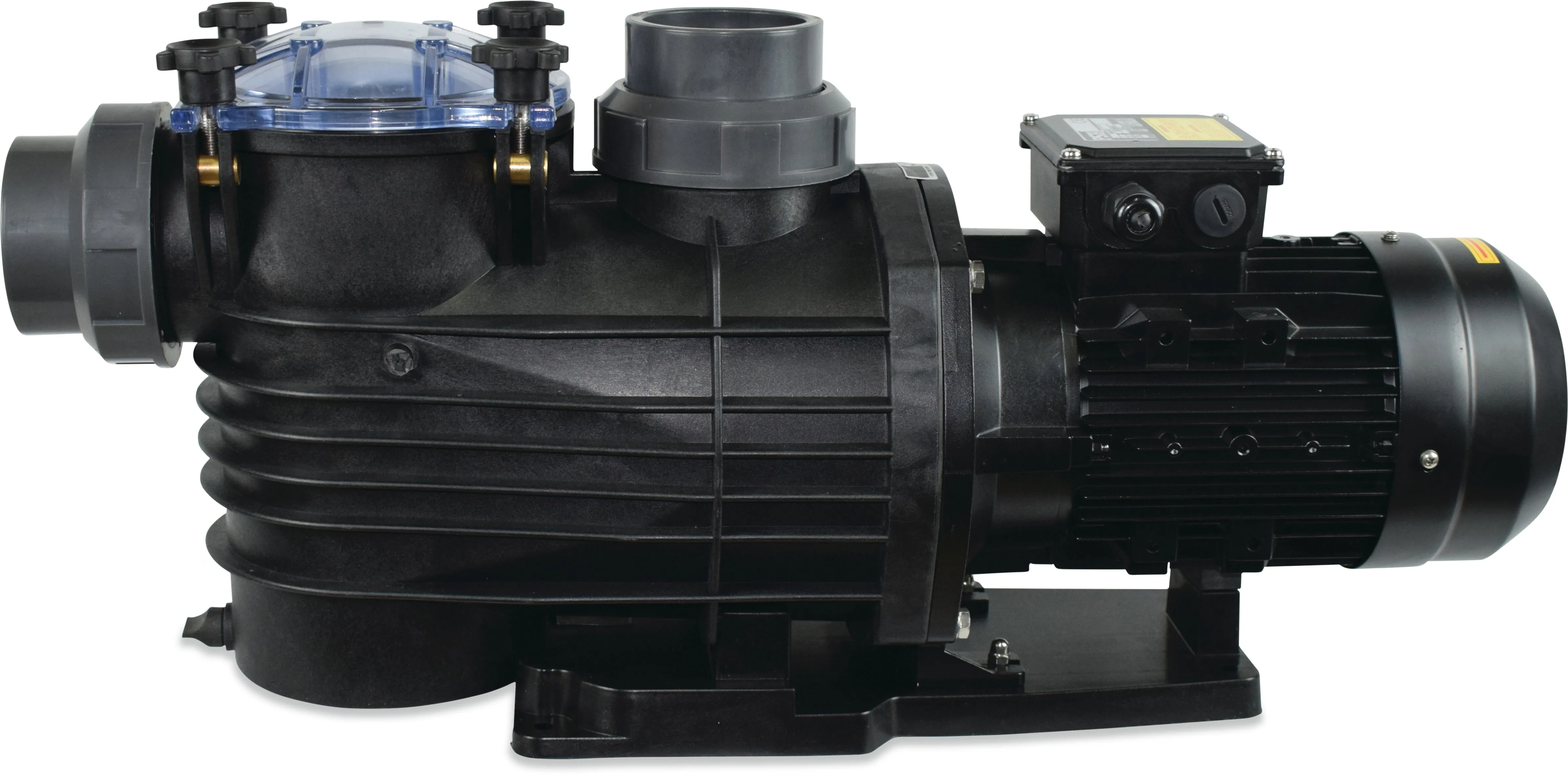 PSH Schwimmbadpump öffentlicher Bereich PP/GF30 75 mm Klebemuffe 7,6/4,3A 230/400VAC Schwarz Typ Maxi-30T IE3 3PS