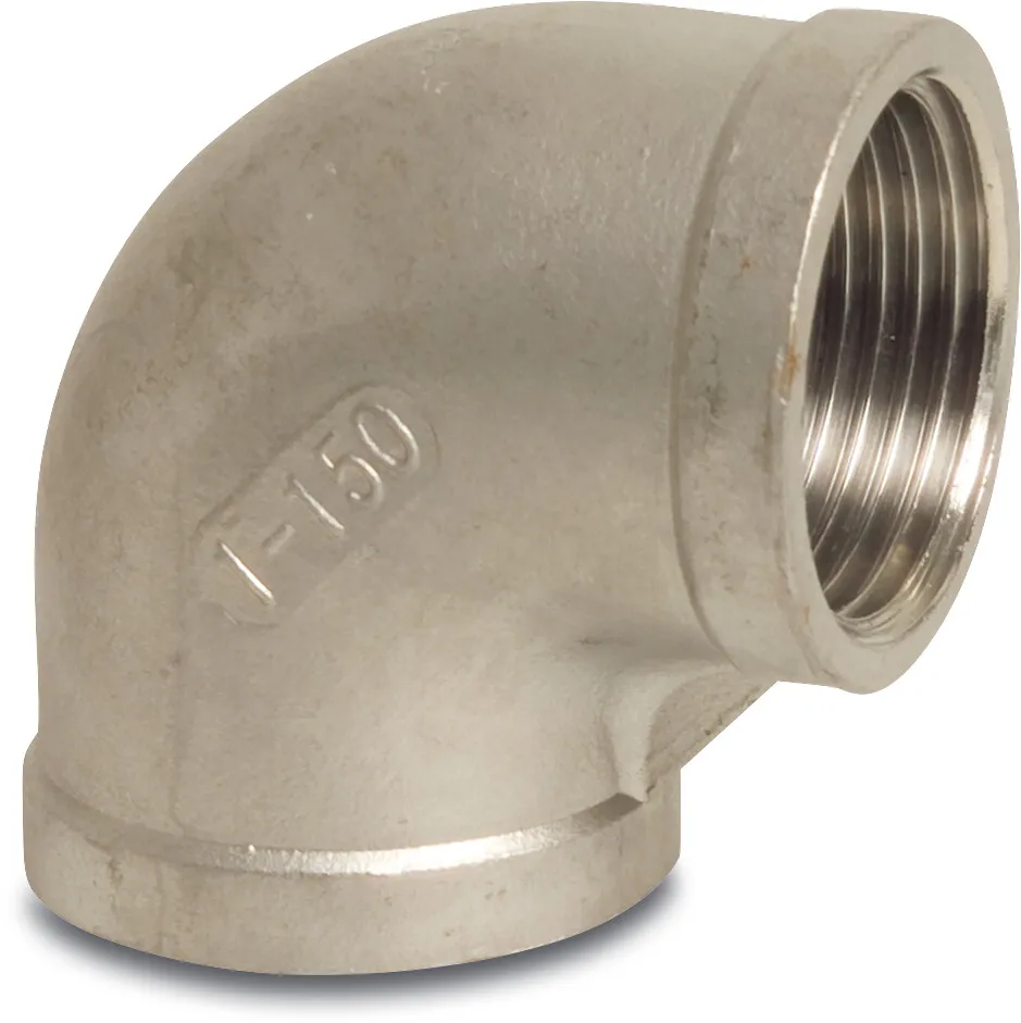 Profec Nr. 90 Winkel 90° Edelstahl 316 1" Innengewinde P1