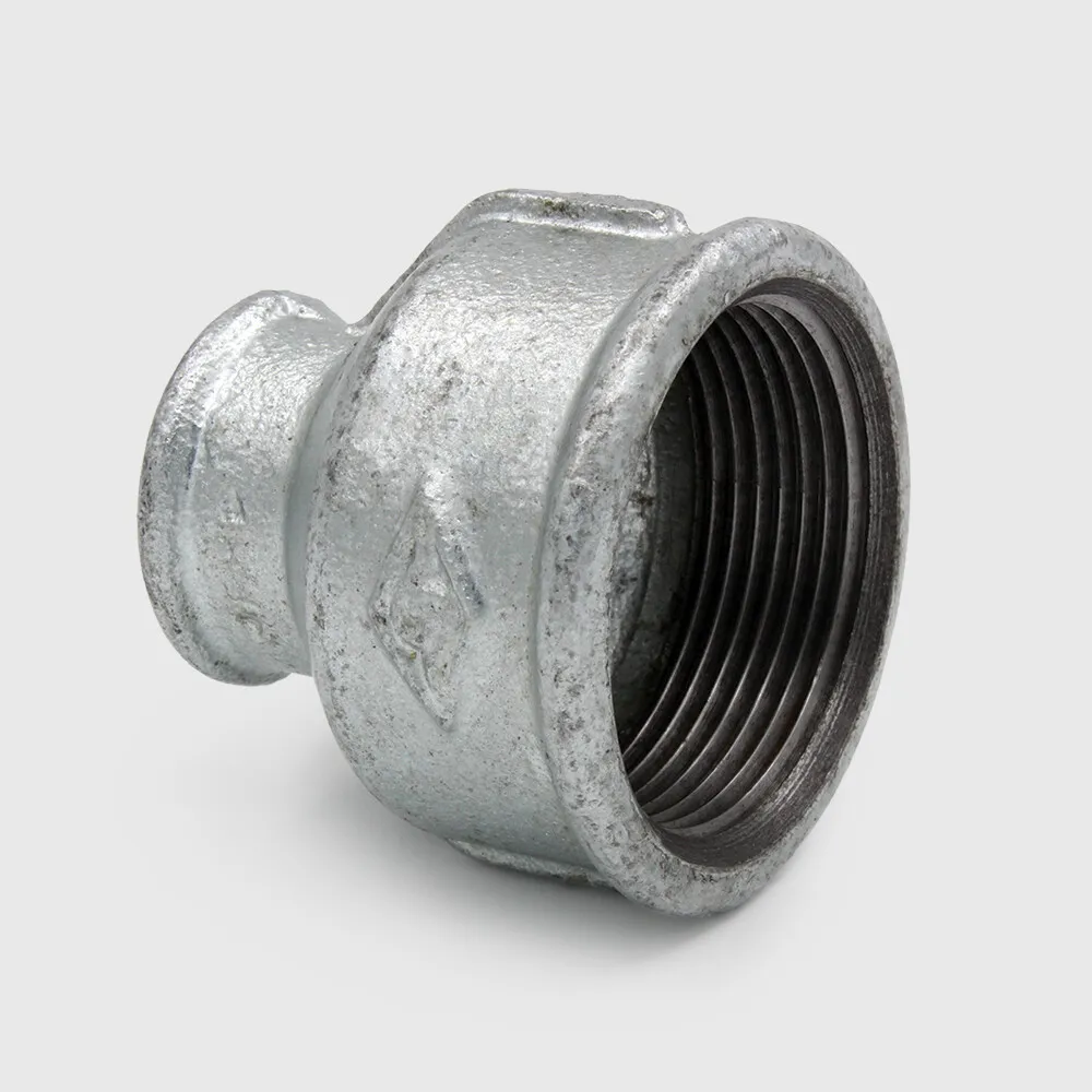 Profec Nr. 240 Reducer socket cast iron galvanised 1 1/2" x 1 1/4" female thread 25bar DVGW