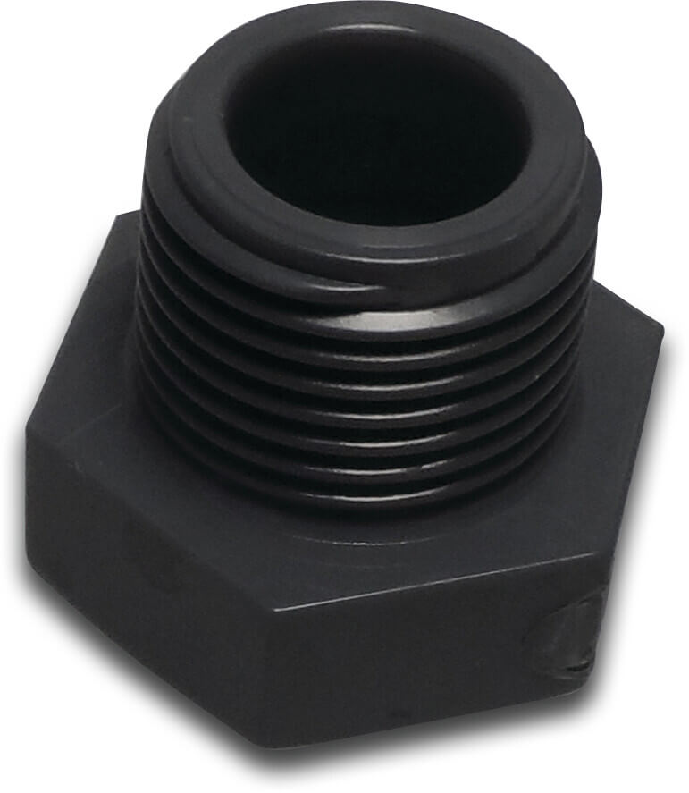 VDL Prop PVC-U 3/4" udvendig gevind 16bar grå