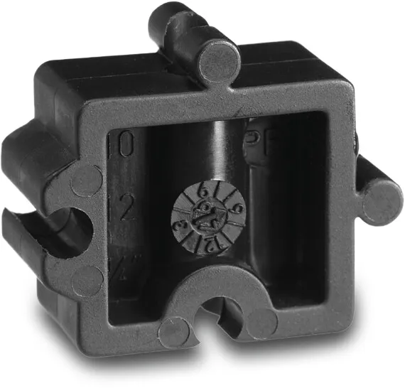 VDL Distanzstück PP 10 mm Schwarz Typ D