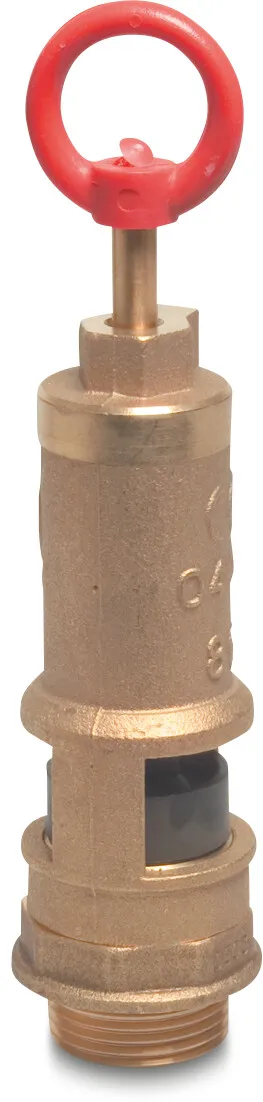 MZ Overdrukventiel messing 1 1/4" buitendraad type 0860