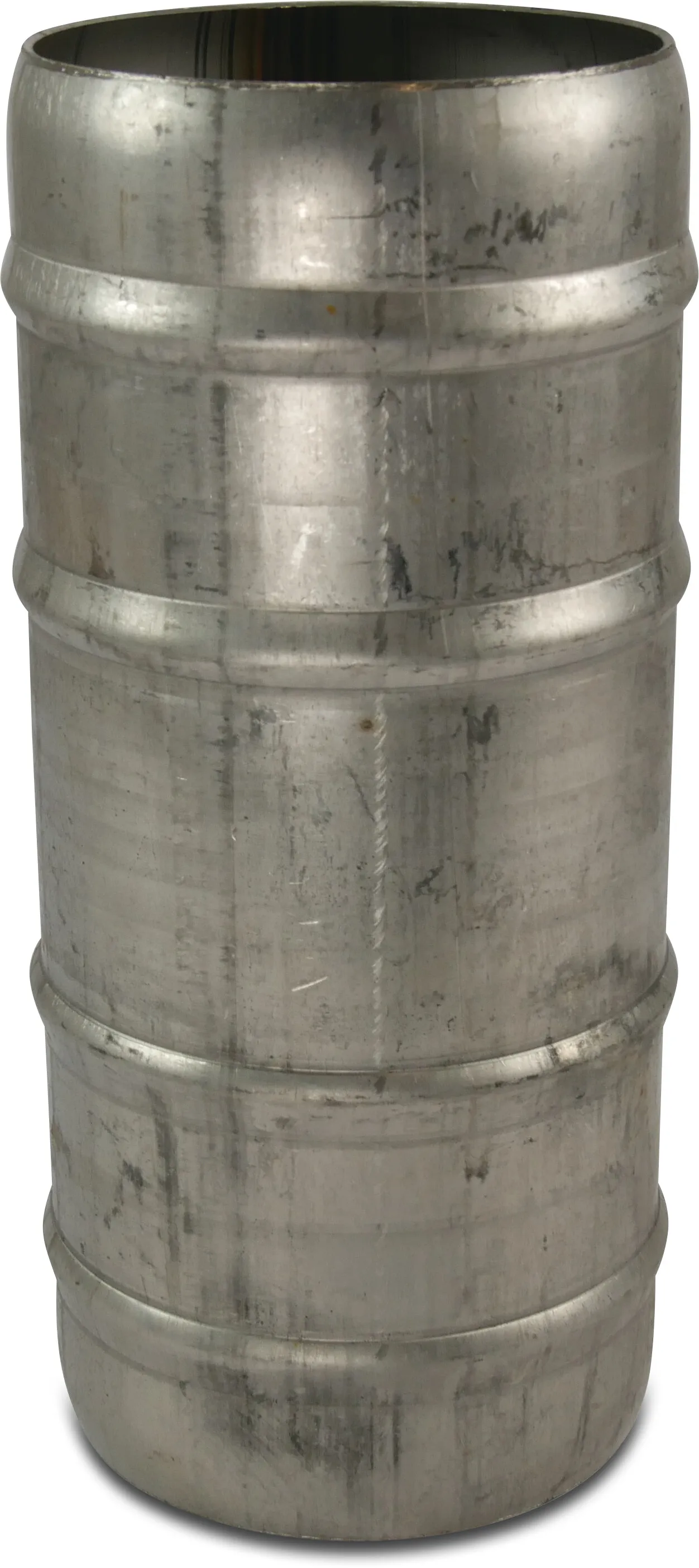 Dobbelt slangestuds rustfri stål 304 150 mm slangestuds