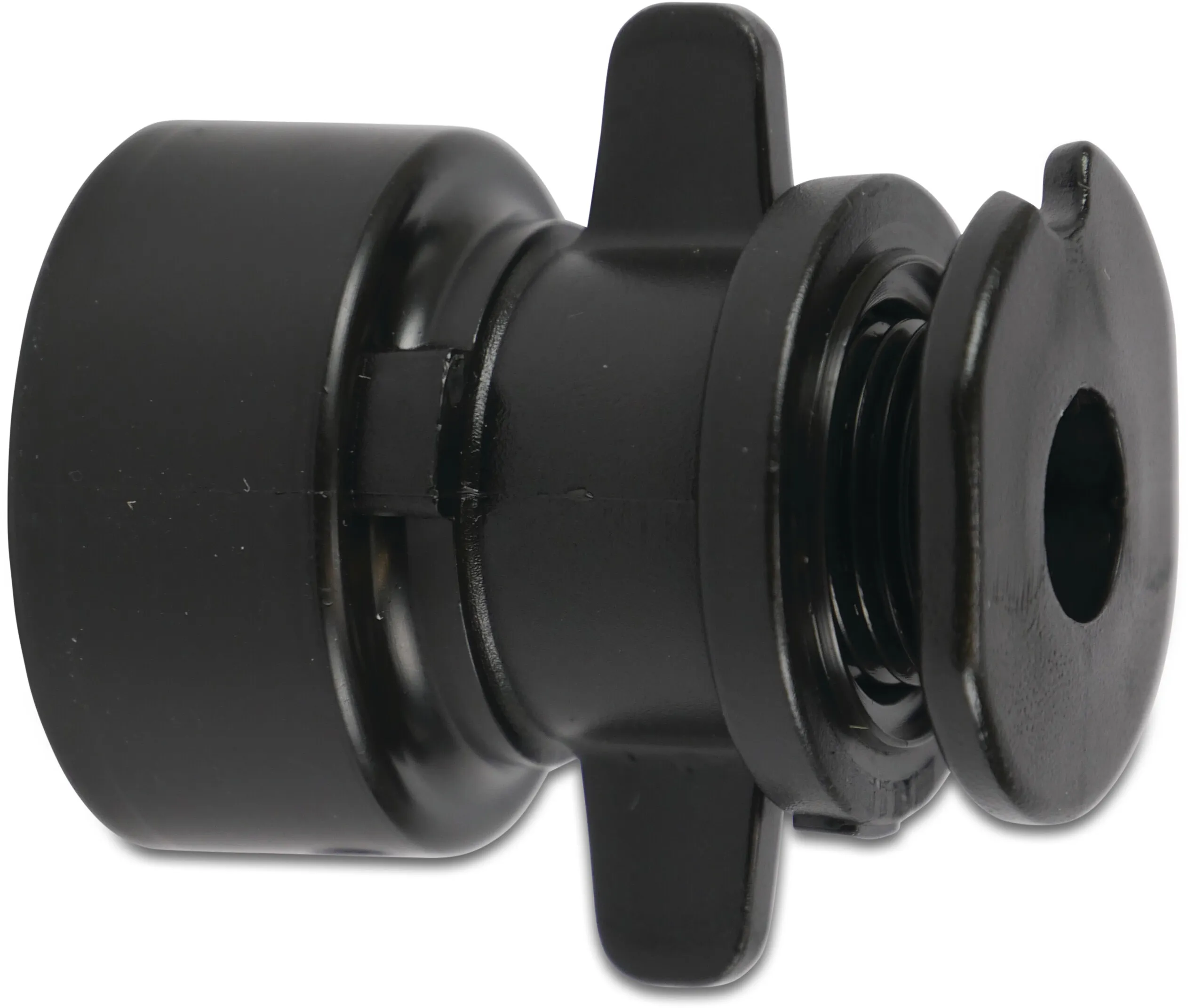 Adapter Flachschlauch PP 1/2" Innengewinde 6bar Schwarz