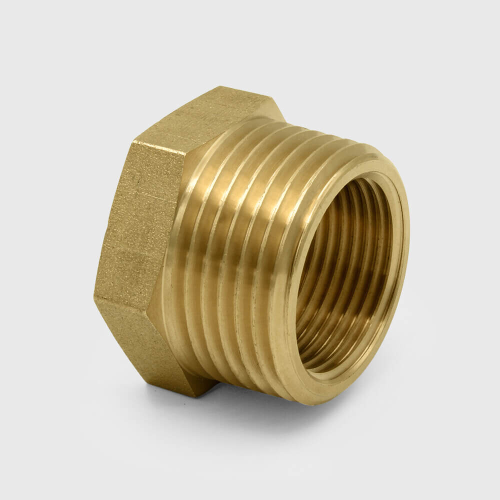 Profec Nr. 241 Reducer bush brass 1 1/2" x 3/4" male thread x female thread 30bar
