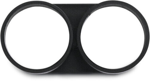 Bottom plug PP 16 mm black