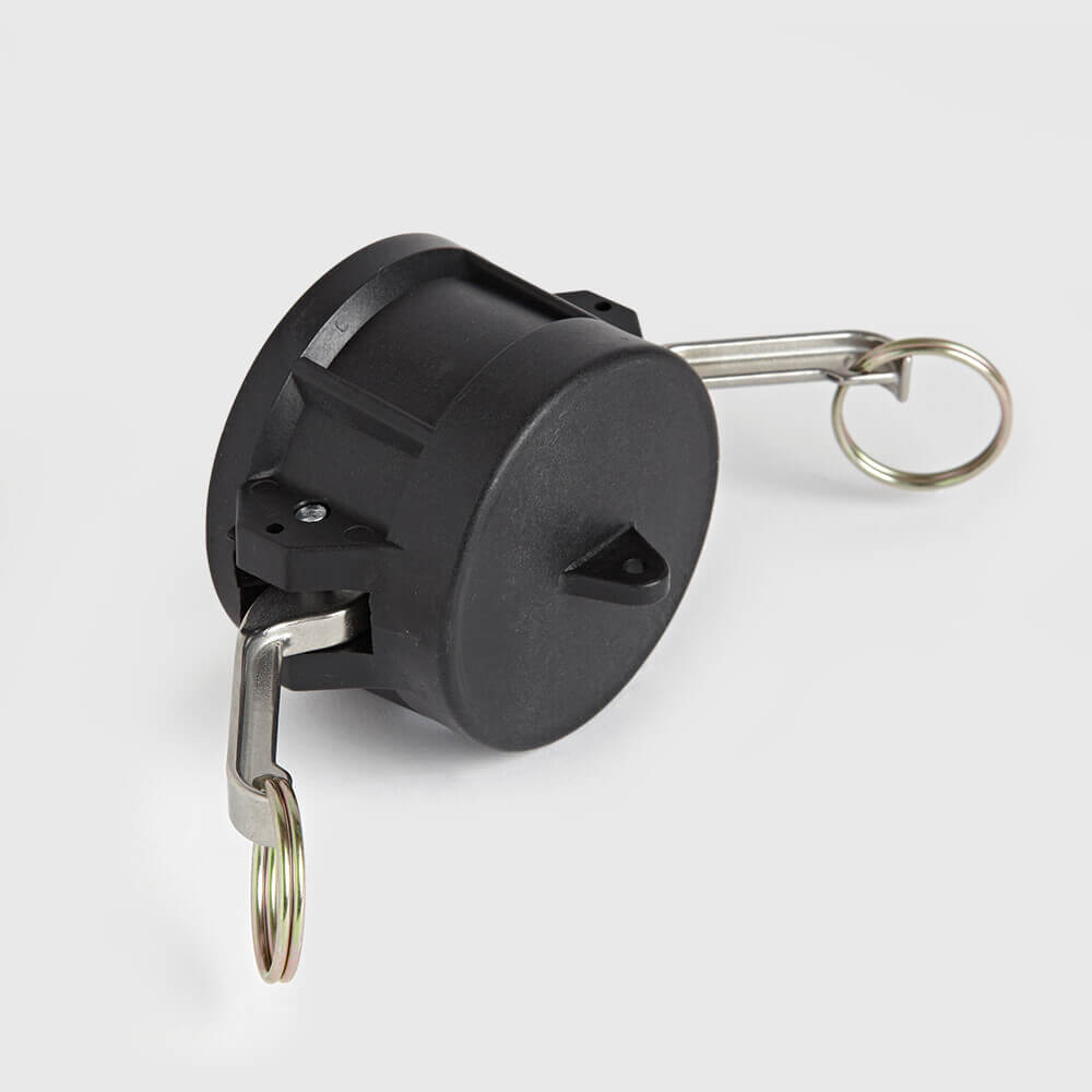 Quick coupler cap PP 1" female part Camlock 7,5bar black type Camlock DC
