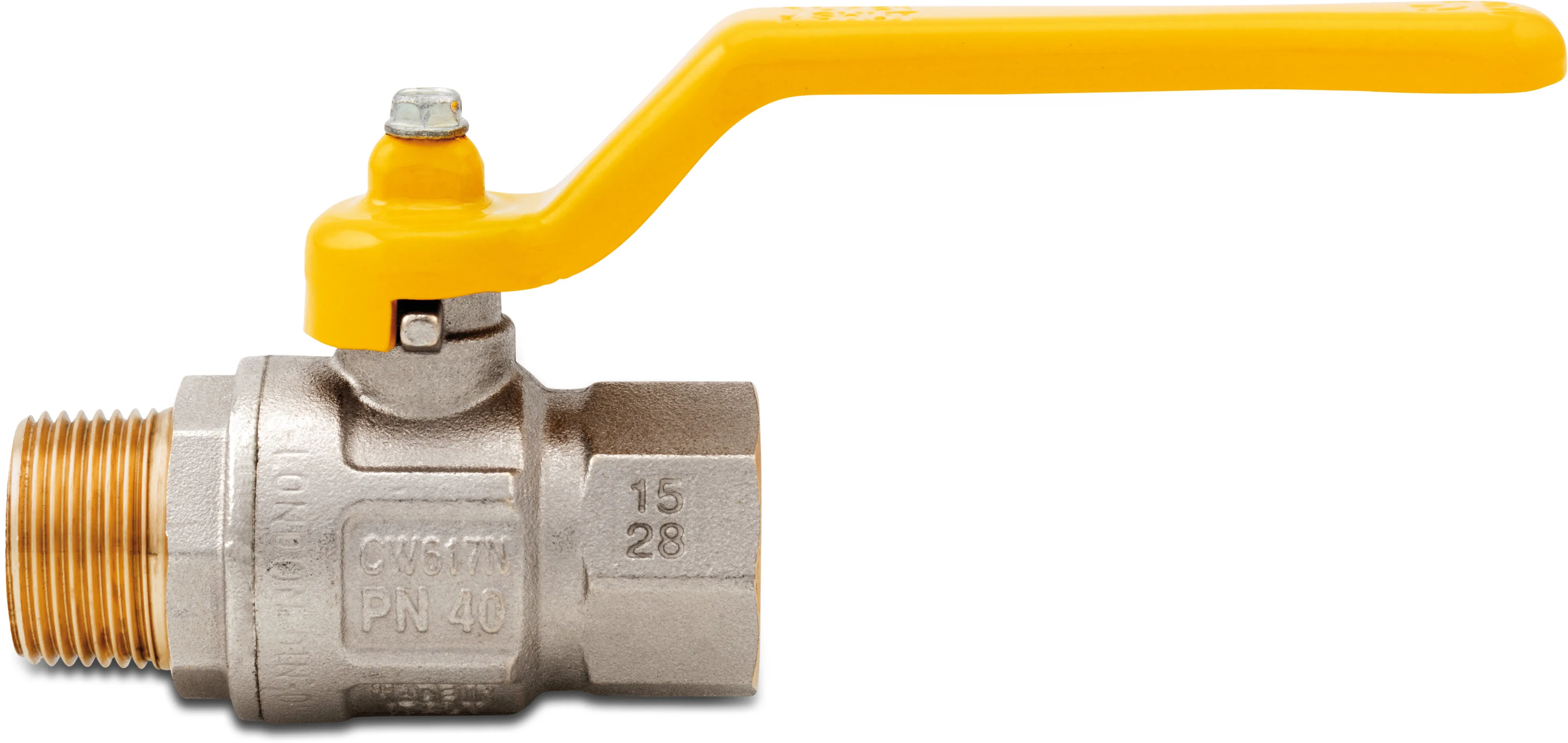 Itap Ball valve brass DVGW 5 bar female thread x male thread type 067