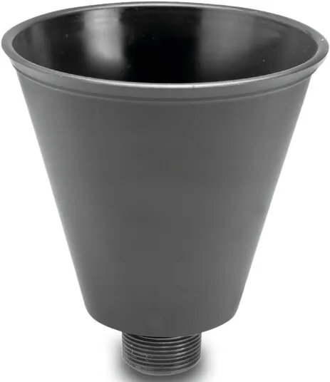 VDL Pump funnel PVC-U 1" male thread grey