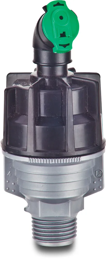 NaanDan Kreisregner Kunststoff 1/2" Außengewinde Blau Typ Super 10 FR